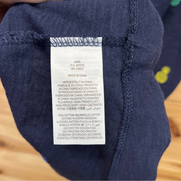 Boden Dress Pineapple Polly Embroidered Navy Blue 8P V-Neck Cap Sleeve B139 - Picture 12 of 12